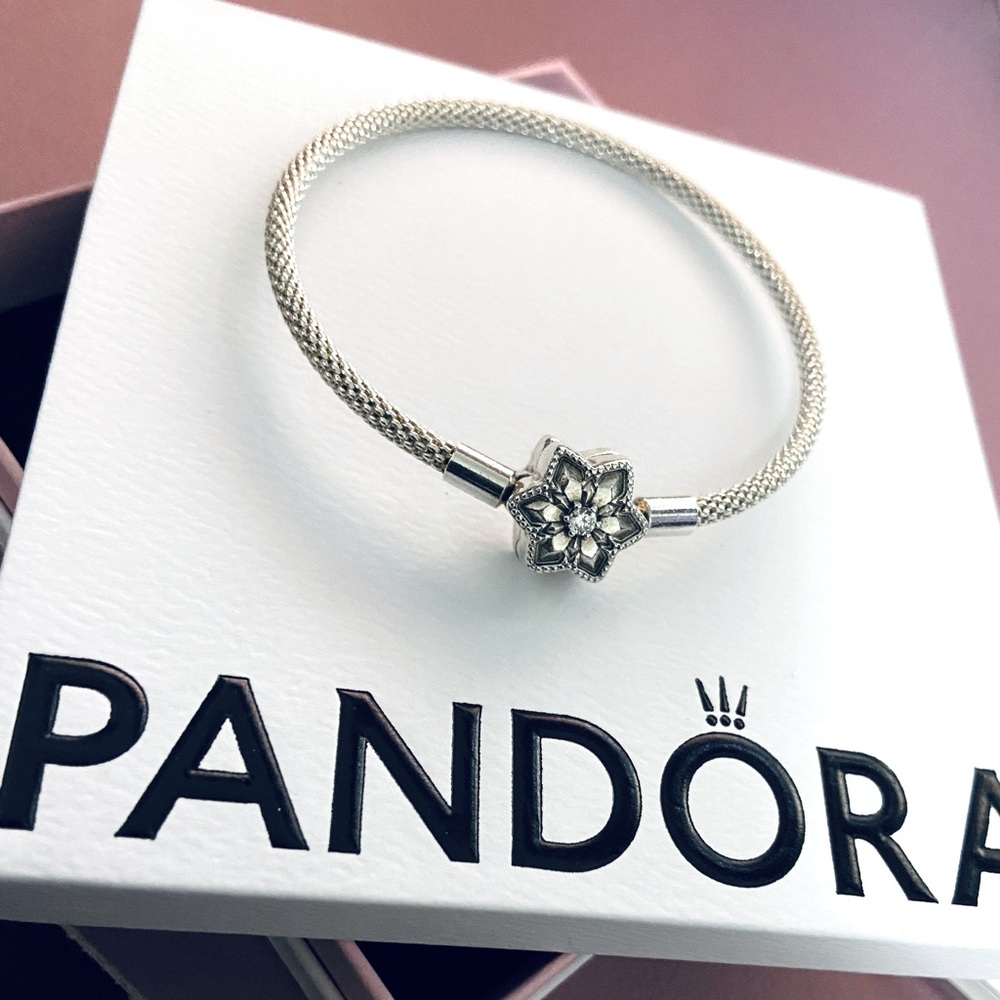 Pandora Shining Bright Mesh Bangle Bracelet